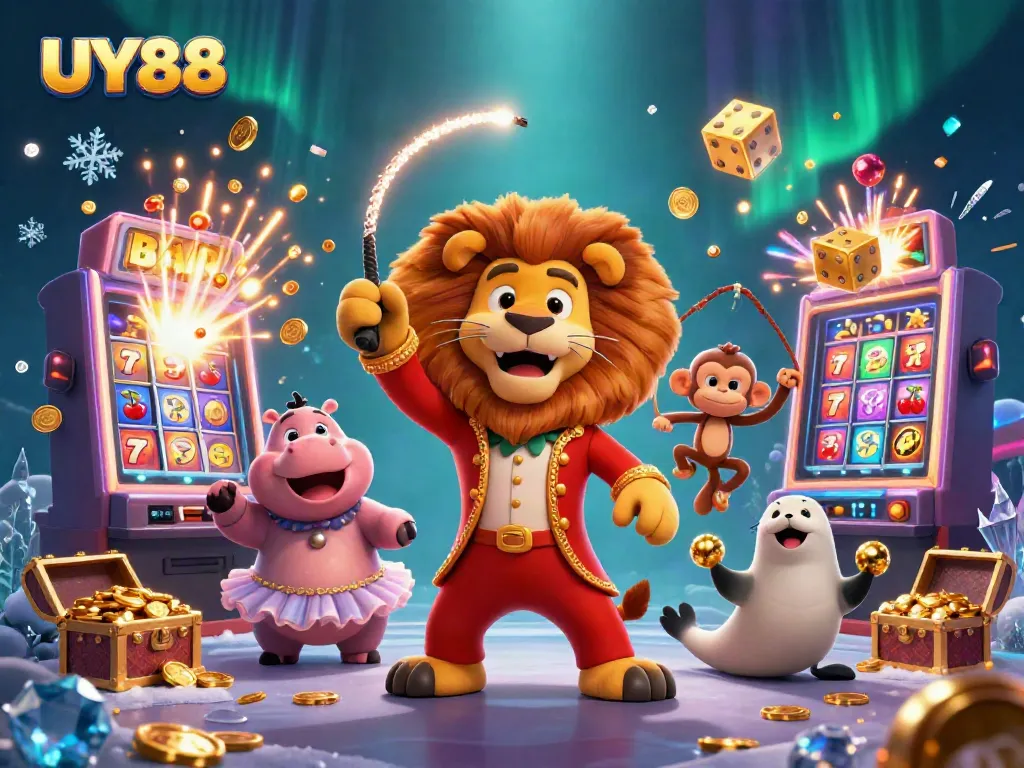 Experience thrilling moments at UY88 with vibrant characters, slots, and abundant treasures.