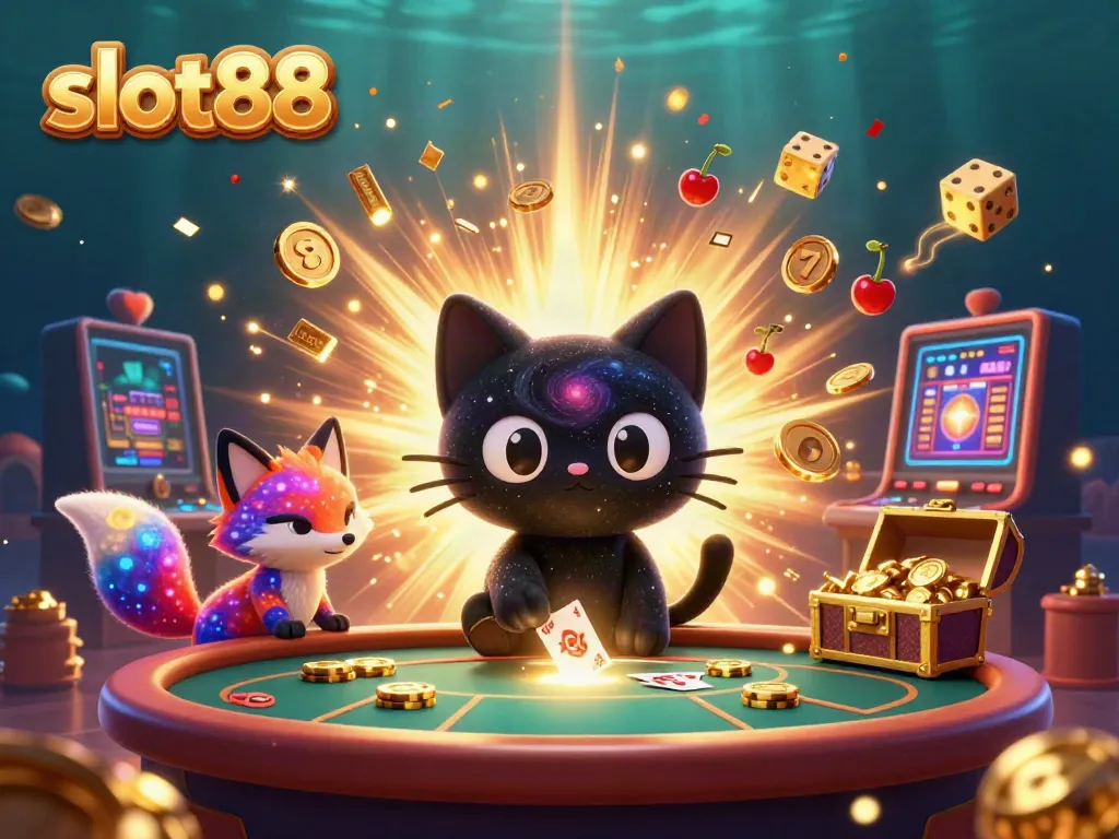 Experience thrilling slot88 gameplay with animated cosmic characters and jackpot excitement.
