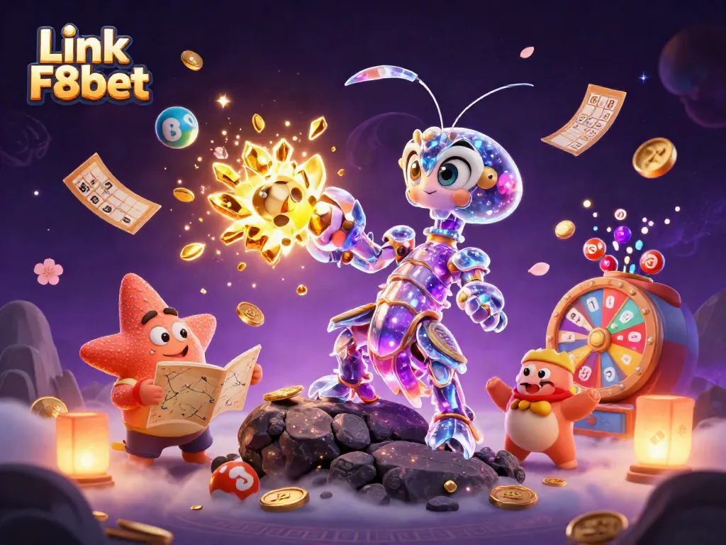 Engage with Link F8bet as a galactic samurai shrimp triumphs in a dazzling casino adventure