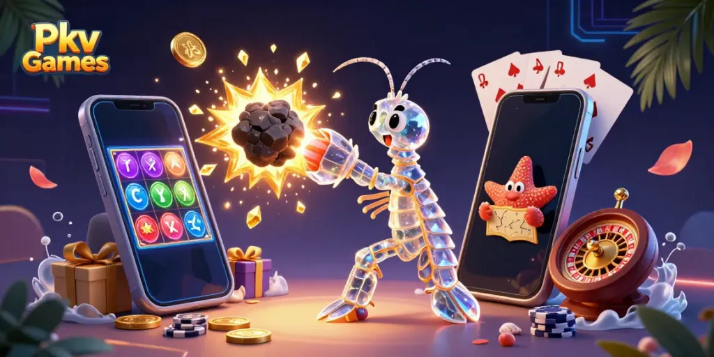 Pkv Games features vibrant slot games with exciting characters and dynamic casino elements.