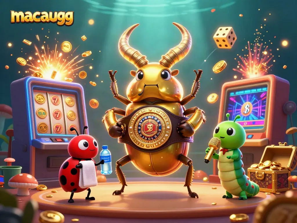 Experience thrilling wins with macaugg's vibrant slots casino, featuring unique characters and jackpot celebrations.