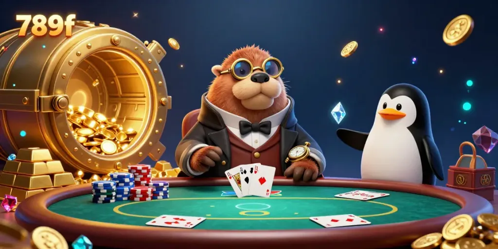 Experience thrilling poker action at 789f with vibrant characters and dazzling treasures.