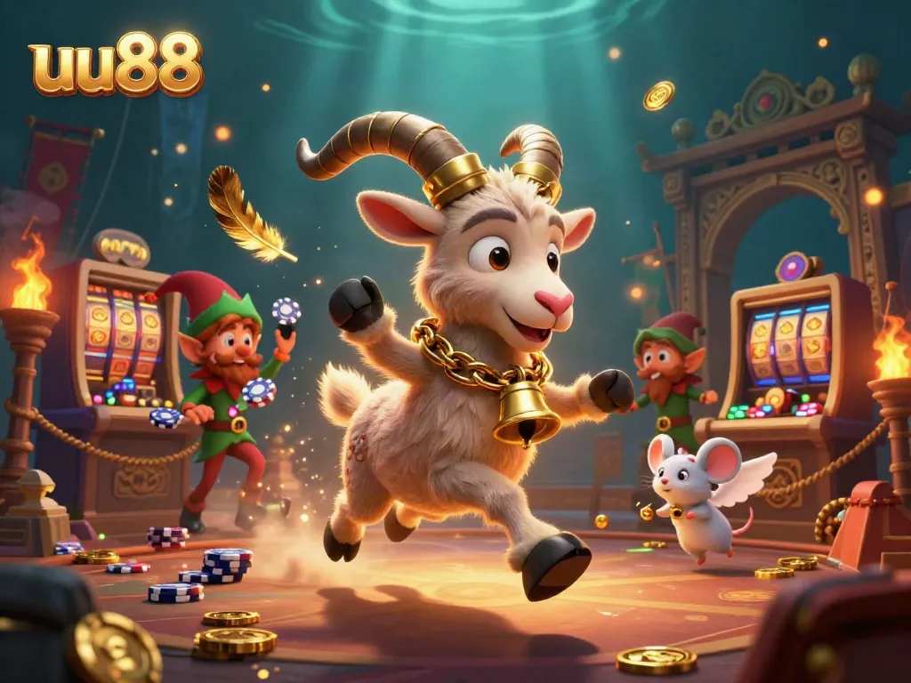 Experience the thrilling uu88 casino scene with Krampus, poker chips, and festive chaos.