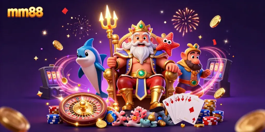Experience the thrilling casino action at mm88 with Neptune, treasure, and bonuses!
