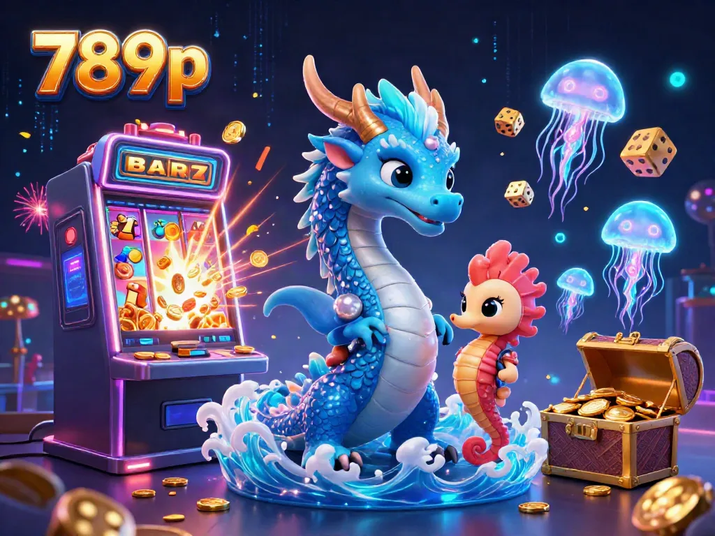 Experience thrilling wins with 789p in an animated casino world featuring vibrant slot games and fantasy marine characters.