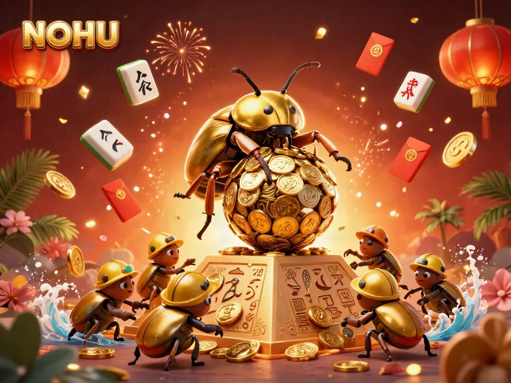 Experience thrilling gameplay at NOHU with exciting golden coin jackpots and vibrant casino elements.