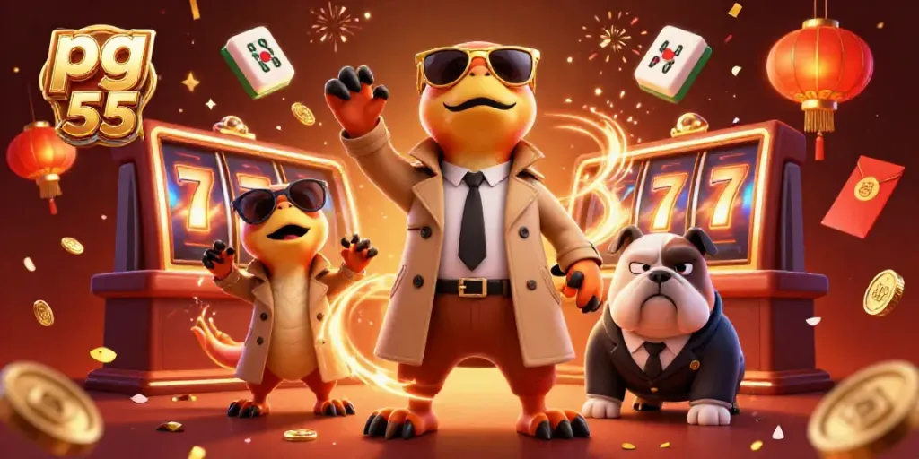 Experience the thrill of pg 55 gaming as raptors sneak into a casino VIP lounge.