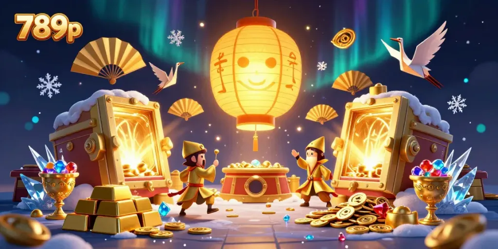 Experience lucky moments at the vibrant 789p casino with golden lantern spirit and festive elements.